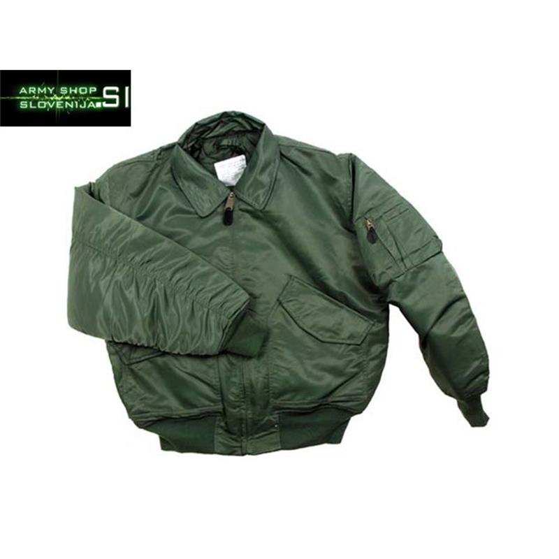 ZIMSKA BOMBER JAKNA CWU V OLIVNO ZELENI BARVI PROIZVAJALCA MFH