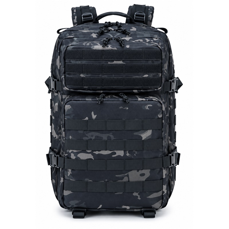VOJAŠKI NAHRBTNIK BLACK STAR ASSAULT 45 V CP BLACK CAMO BARVI + KRESILO + KOMPAS