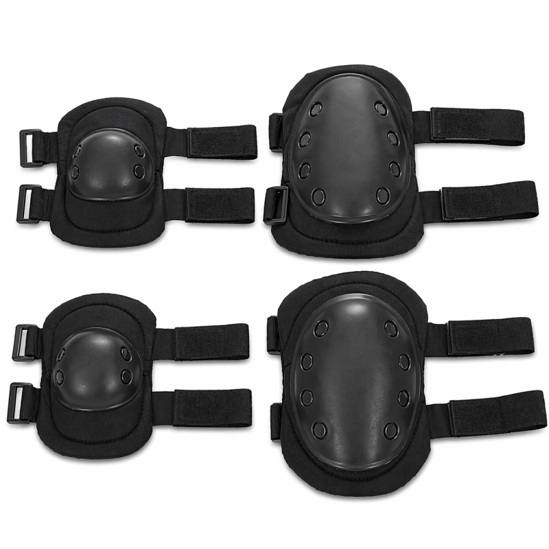 SET KOLENČNIKI IN KOMOLČNIKI SFORCE BLACK STAR ČRNI