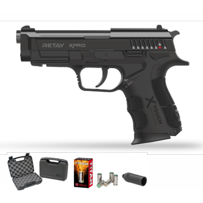 AKCIJSKI KOMPLET! STRAŠILNA P.A.K. (START) PIŠTOLA RETAY XPRO BLACK 9MM