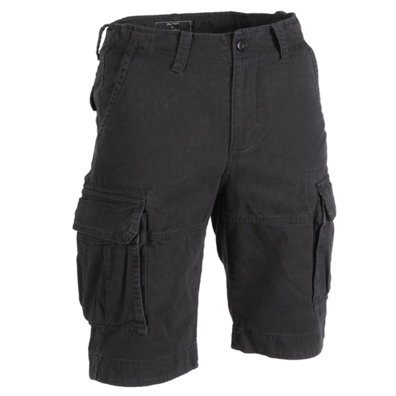 KRATKE HLAČE VINTAGE SHORTS PREWASH BLACK PROIZVAJALCA MILTEC