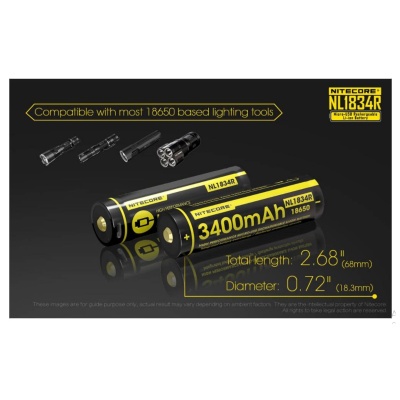 USB POLNILNA BATERIJA NITECORE 3400mAh 10