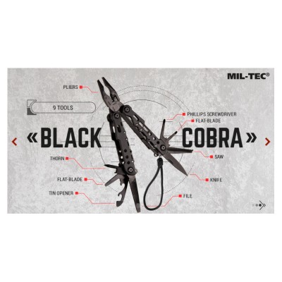 MULTITOOL BLACK COBRA MILTEC