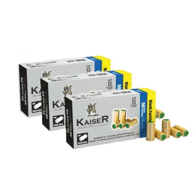 SLEPI NABOJI ZA STRAŠILNE P.A.K. PIŠTOLE KAISER 9MM 3x  50 KOS