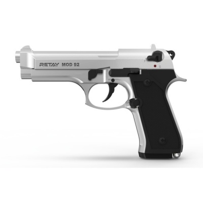 AKCSIJSKI KOMPLET! STRAŠILNA P.A.K. (START) PIŠTOLA RETAY MOD92 CHROME 9MM