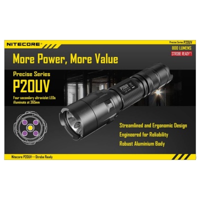 SVETILKA NITECORE P2O UV 3