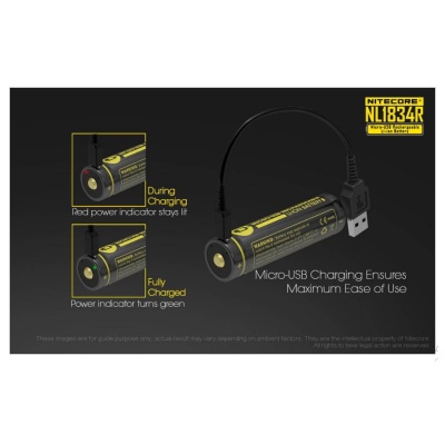 USB POLNILNA BATERIJA NITECORE 3400mAh 4