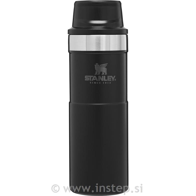 Stanley The Classic Trigger-Action Travel Mug 0,47L, Mat Črna, Vakuumsko izolira