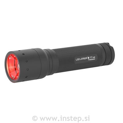 Ledlenser T7 Red, Črna, Ročna baterijska svetilka