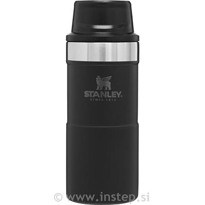 Stanley The Classic Trigger-Action Travel Mug 0,35L, Mat Črna, Vakuumsko izolira