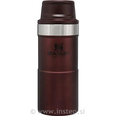 Stanley The Classic Trigger-Action Travel Mug 0,35L, Wine Rdeča, Vakuumsko izoli