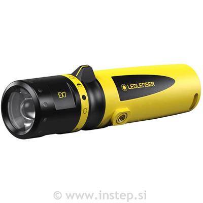 Ledlenser EX7 - ATEX, Črno/Rumena, ATEX industrijska svetilka