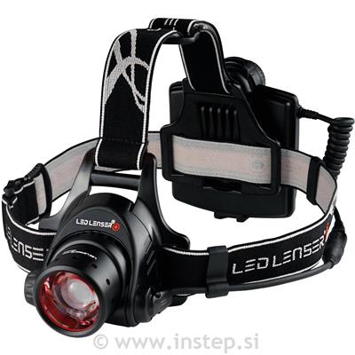 Ledlenser H14R.2, Črna/Rdeča, Naglavna polnilna svetilka