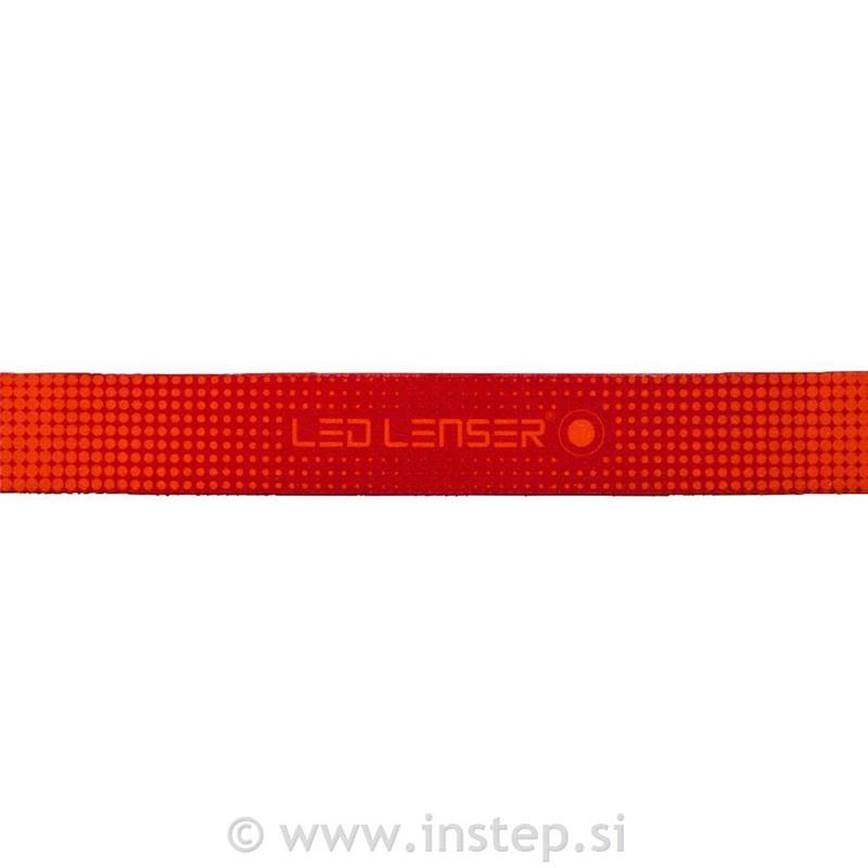 Ledlenser Seo Elastic Headband Red, Naglavni trak