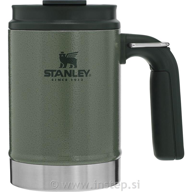 Stanley The Big Grip Camp Mug 0,47L, Hammertone Zelena, Vakuumsko izolirana šali
