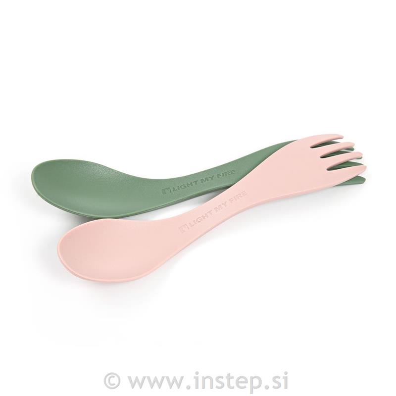 LMF Spork little BIO 2-pack Sandygreen Zelena/Dustypink Roza