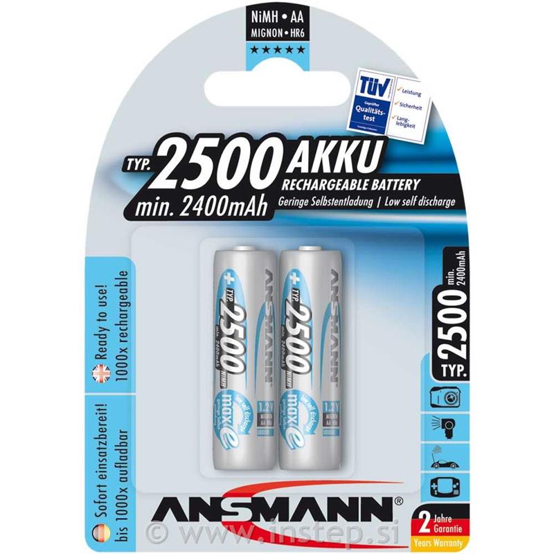 Ansmann MaxE LR06 - AA, 2x, NiMH Polnilna baterija